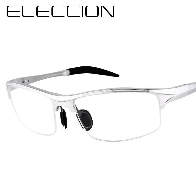 Eyeglasses Frames Eyeglass Frames Myopia Glasses Optical Glasses ELECCION Brand Prescription Men Glasses Frame Aluminium Magnesium Alloy Frame Spectacle Eyeglasses Myopia Glasses sports goggles