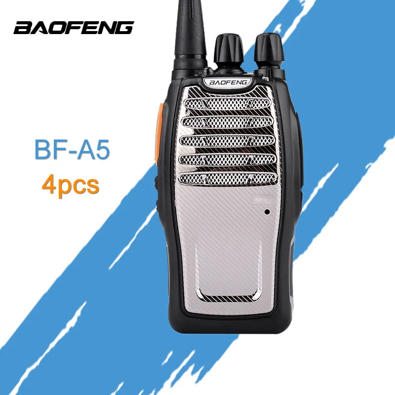 

(4 PCS)BaoFeng UHF Walkie Talkie BF-A5 16CH VOX+Scrambler Function Free Shipping Two Way Radio BaoFeng A5