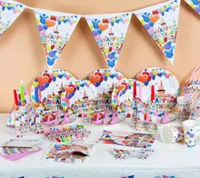 84pcs lot Kids happy Birthday Party Decoration Set Party Supplies Baby shower wedding Pack event party