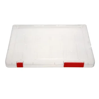 

A4 Files Plastic Document Case Storage Box Holder Paper Office School Organizer red