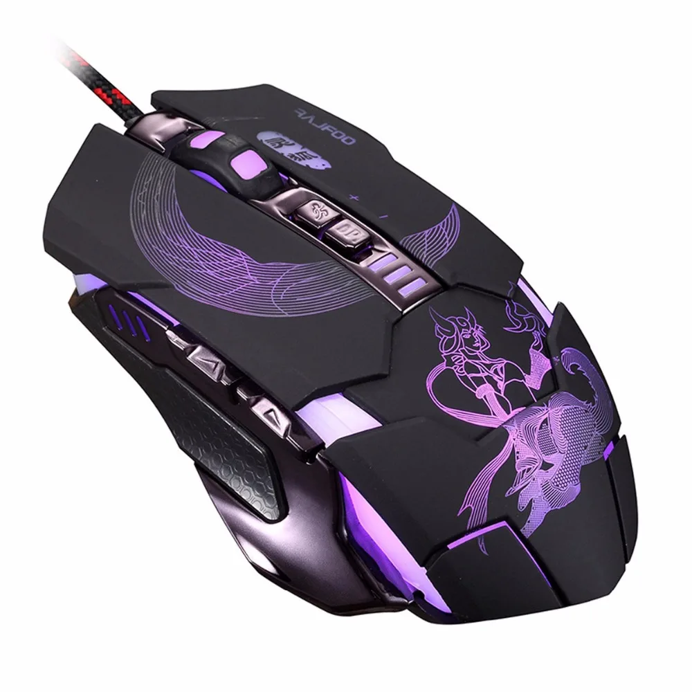 

Silent Click USB Wired Gaming Mouse 7 Buttons 3200DPI Mute Optical Computer Game Mice for PC Laptop Notebook Gamer Ergonomics