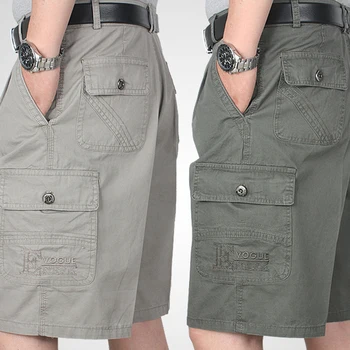 

Pocket Loose Cotton Shorts Men Summer Casual Cargo Army Shorts Men Clothes 2019 Bermuda Masculina South Korea Clothing Casual