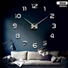 Silver pointer new sale wall clock clocks reloj de pared watch 3d diy Acrylic mirror Stickers Quartz Modern Home Decoration ► Photo 2/6