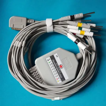 

Compatible KENZ cardioline detal I plus 10 lead ecg cable Din 3.0 on terminal