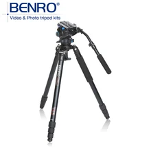 BENRO A383TS6 Pro Алюминиевый штатив видео штативы с S6 шариковая головка пузырьковый уровень 4 раздел+ сумка для переноски комплект, Максимальная загрузка 6 кг