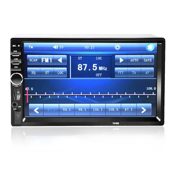 " 2 Din сенсорный экран автомобиля MP5 плеер Bluetooth Стерео FM радио USB/TF AUX In с камерой заднего вида