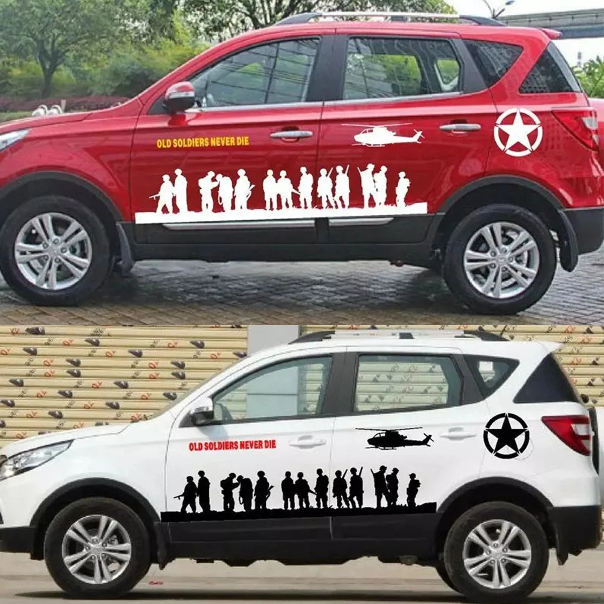 Modifikasi Kendaraan Applique Garland Mobil Tubuh Penuh Tubuh