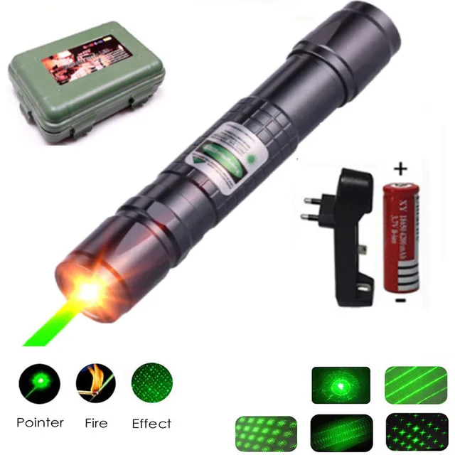 laser pointer hunting green lazer high power tactical Laser sight Pen 303 Burning laserpen Powerful laserpointer flashlight - Цвет: Красный