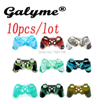 

10pcs/lot Brand New Multi-Camouflage Silicone Gel Rubber Protective Skin Cover Case for PS3 Controller Dualshock 3 Joystick Part