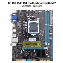 Скидка материнская плата с M.2 SSD слотом бренд huanan Zhi H110 LGA1151 материнская плата с VGA/HDMI портом для i5 8500 SATA3.0 USB3.0