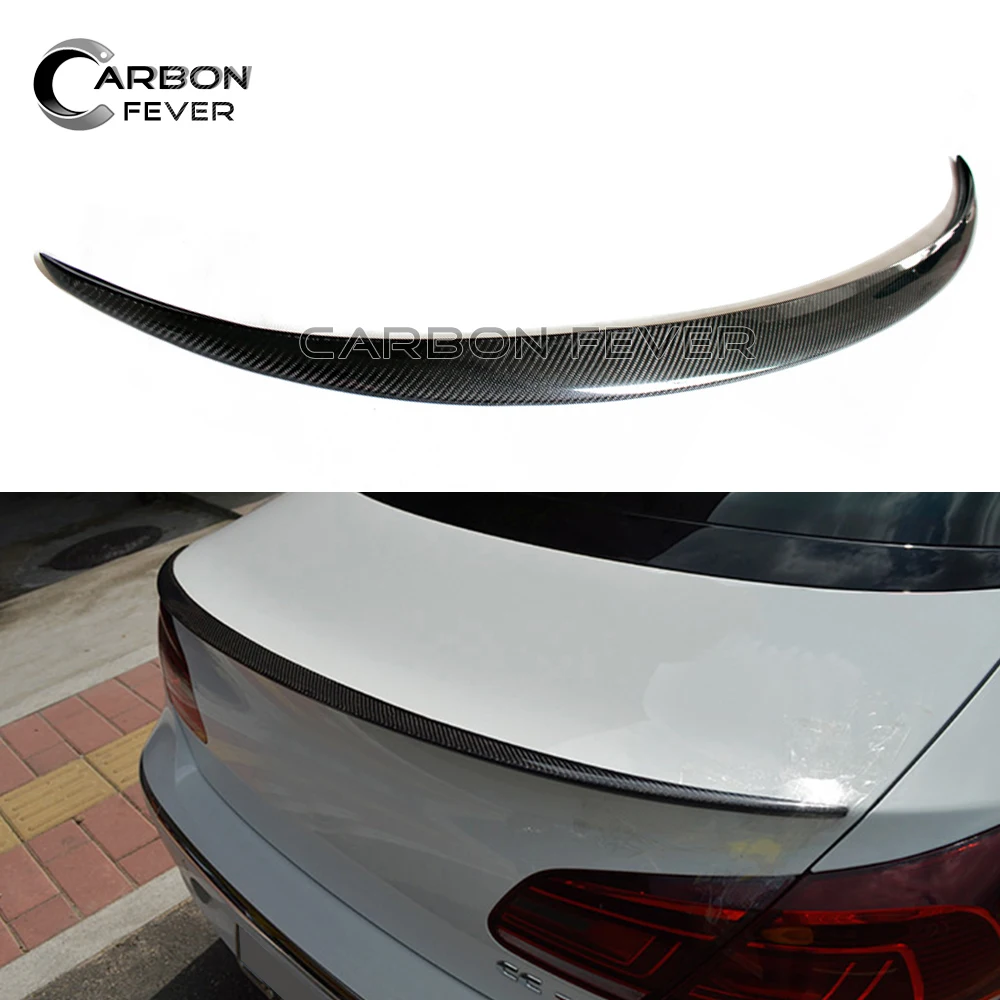 For Volkswagen CC Carbon Fiber Rear Trunk Spoiler Wing Trunk Lid 2010