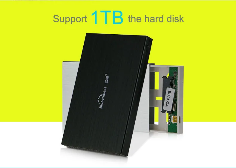 Blueendless Sata к USB 3,0 HDDCase2." HDD корпус для ноутбука Настольный ПК жесткий диск коробка(не включает HDD) U23YA