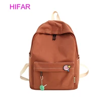 2019 Simple fresh design pure color canvas girls backpack fashion bag middle school student book bag travel bag Women Backpack цена 2019 Simple fresh design pure color canvas girls backpack fashion bag middle school student book bag travel bag Women Backpack цены онлайн