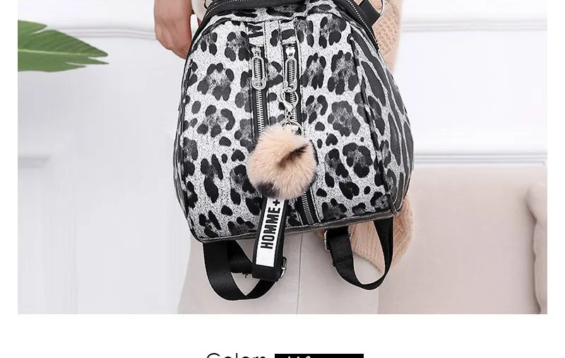 Мини Leopard Для женщин рюкзаки сумка школьная сумка для девочек-подростков кожаный рюкзак Mochila Feminina леди рюкзак мешок Dos