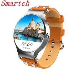 Smartch KW98 Смарт-часы 1,39 дюймов MTK6580 4 ядра 1. 3g Гц андроид 5,1 3g Смарт-часы 400 мА/ч, 2,0 мега пикселей монитор сердечного ритма