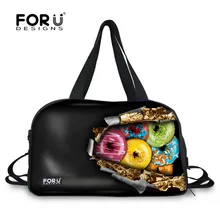 FORUDESIGNS/3D имитация шоколада, Дизайнерская Женская дорожная сумка, большая багажная сумка, вместительная Студенческая багажная сумка