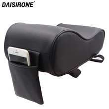 Автомобиль Подлокотник коробки площадку автомобилей подлокотника коврик из искусственной кожи пены памяти Auto подлокотник Поддержка площадку с телефон карманный держатель для хранения