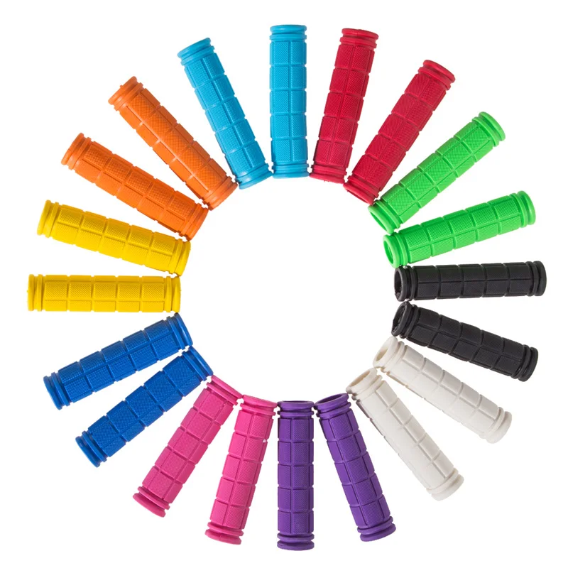 12cm Rubber Bike Handlebar Grips Cover BMX MTB Mountain Bicycle Handles Anti-skid Bicycles Bar Grips Fixed Gear Bicycle Parts