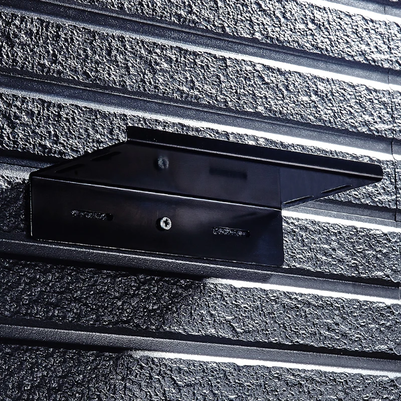 Bathroom Shelves Shower Storage Rack Decorative Aluminum Black Bathroom Shelf Organizer Wall Mounted Toilet Corner Shampoo Shelf