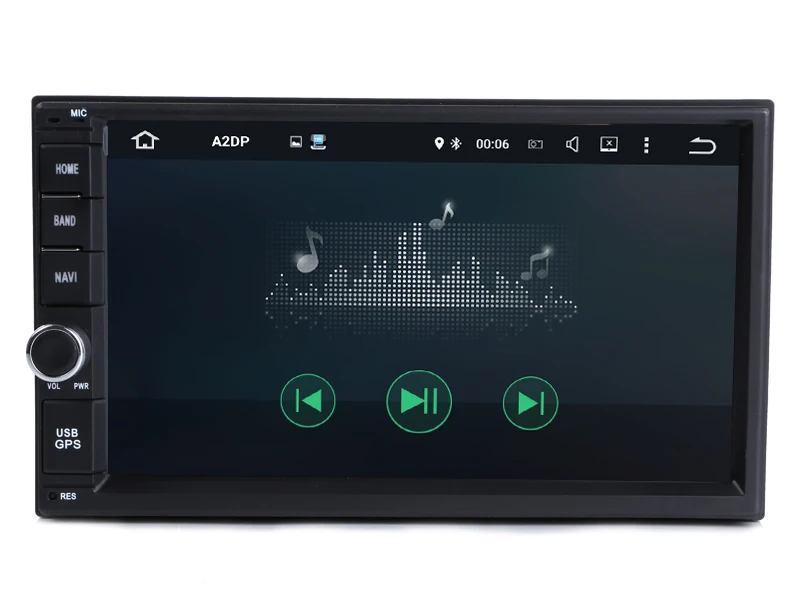Excellent In Dash Android 7.1-CPU Double 2 Din Car radio GPS Navi Radio Player Stereo Headunit Video BT Car PC CD WiFi 3G car parking 2