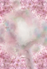 Laeacco bebek yenidoğan pembe bahar çiçeği çiçek suluboya portre desen fotoğraf arka planında fotoğraf arka plan fotoğraf stüdyosu için