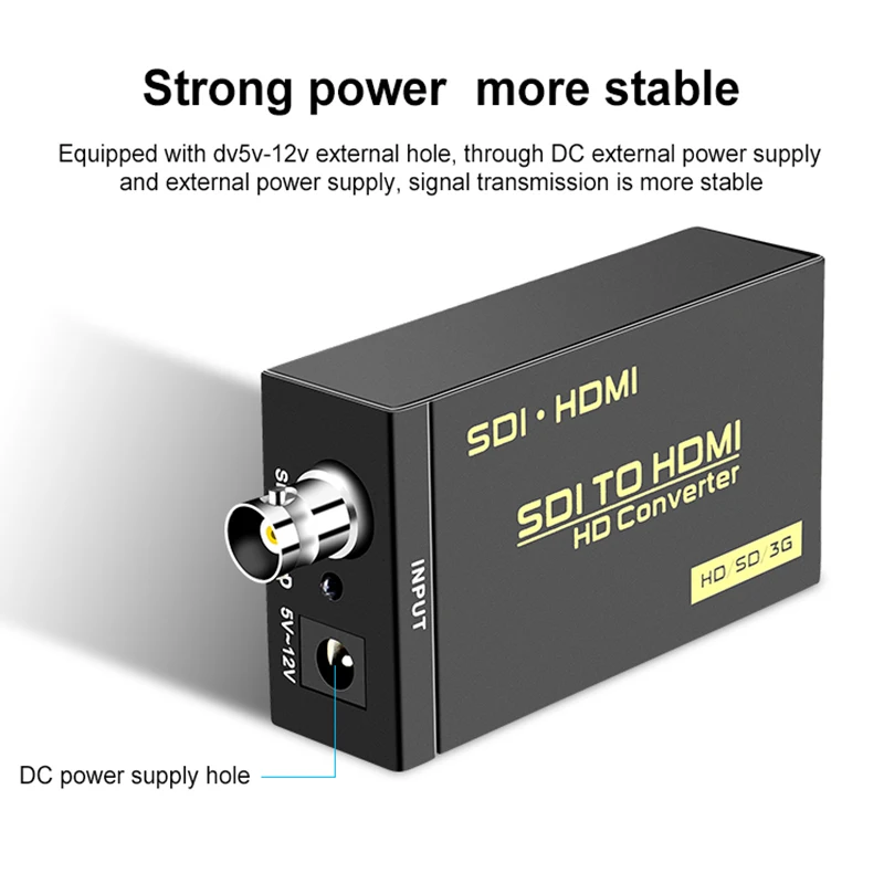 Новое поступление преобразователь Аудио Видео SDI в HDMI адаптер BNC HD 3G для монитора