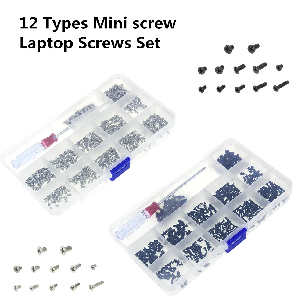 12 типов мини винт набор винтов для ноутбука компьютер DIY сборка Ремонт Винт Fastenera M2/M2.5/M3 винт