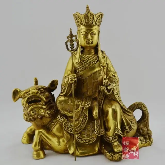 

Chinese Boutique collection pure copper carved Ksitigarbha Bodhisattva statue