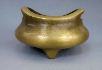 

China pure brass copper Beautiful fine Incense burner censer Sculpture Statue