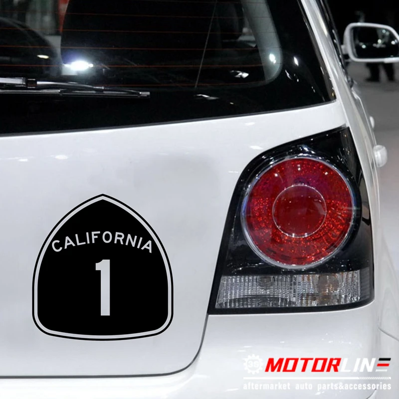 

California State Highway 1 Route 1 Car Decal Sticker no bkgrd pick size color