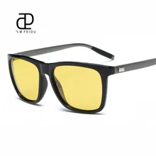 Бренд FEIDU Поляризационные солнечные очки ночного видения для мужчин из алюминиевого магниевого сплава, солнцезащитные очки для женщин, очки для водителя с коробкой