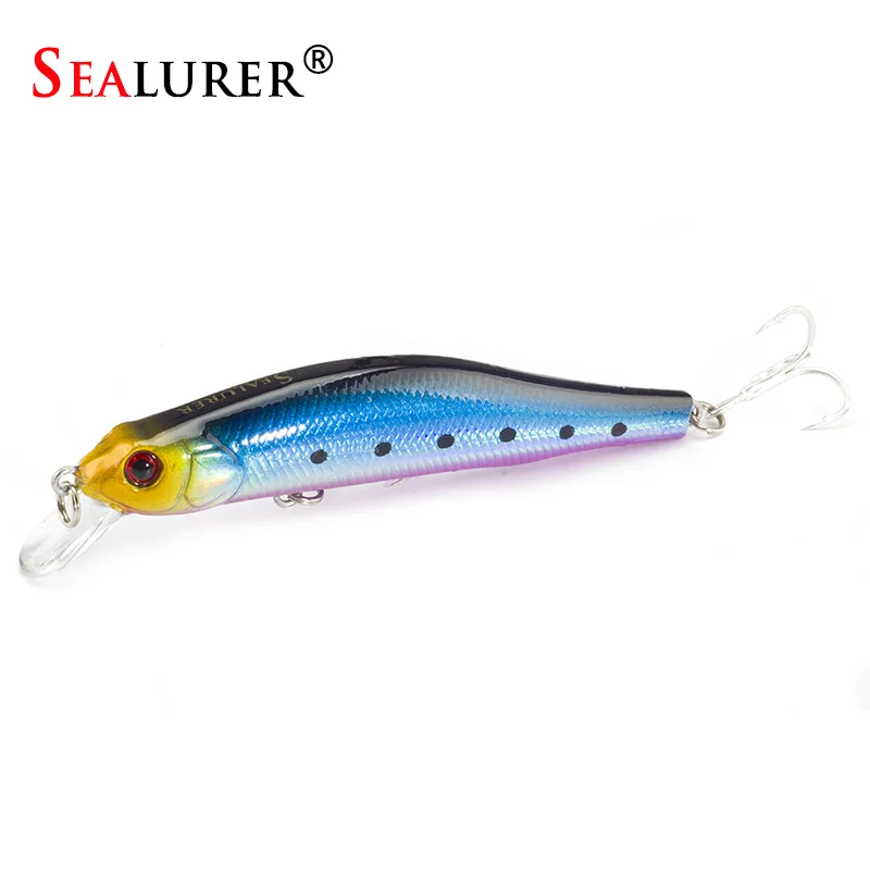 SEALURER محاصر الصيد السحر أسماك عالية الجودة معالجة 100 مللي متر 11.7g Wobblers Crankbait مع 6 # السنانير 3D عيون SEALURER محاصر الصيد السحر أسماك عالية الجودة معالجة 100 مللي متر 11.7g Wobblers Crankbait مع 6 # السنانير 3D عيون