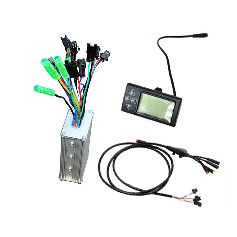 Cheap 36V 48V 250W Electric Bike Controller Set Sine Wave LED SW900LCD Display Waterproof Cable for Electric Bicycle Ebike Kit Parts 5