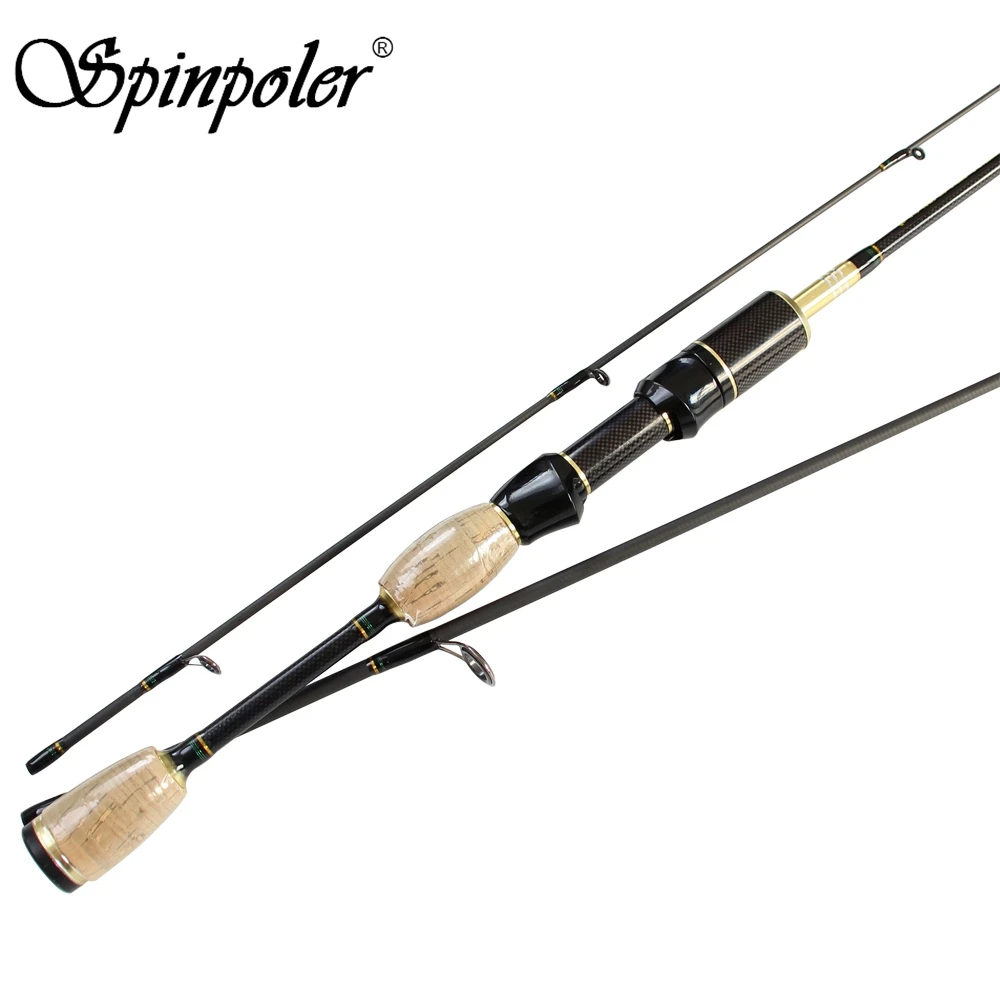 Spinpoler 1.8m Spin Casting Fishing Rod Lightweight 3 Sections Slow