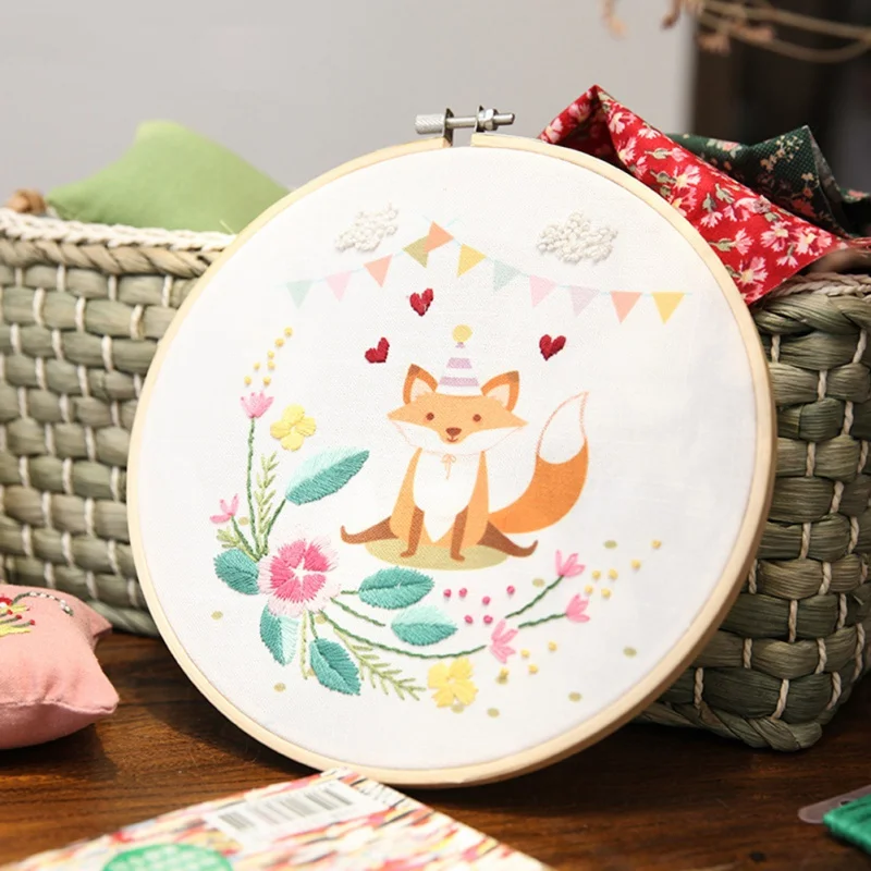 

Easy Ribbon Embroidery Sale With Retro Hoop For Beginner Needlework Cross Stitch Kit Handmade Sewing Wall Decor Flowers Series