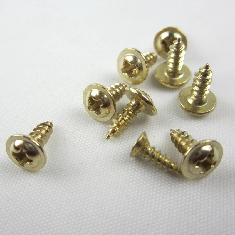 1KG Cross recessed flange head self tapping screws Gold in Screws from
