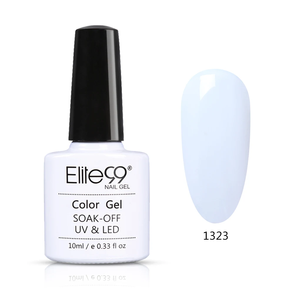 Elite99 10 ملليلتر الأشعة فوق البنفسجية هلام مسمار البولندية LED الأشعة فوق البنفسجية مصباح هلام ورنيش هلام البولندية أسود أبيض شبه الدائم هلام ور...