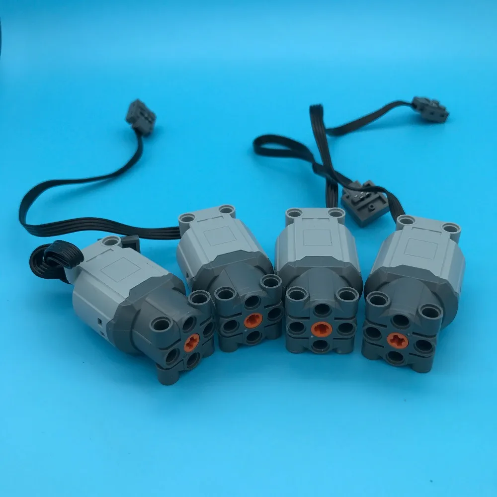 

Technic Parts 88003 Electric Power Functions Large Motor with Dark Bluish Gray Bottom Part Toys Compatible with 99499 61929