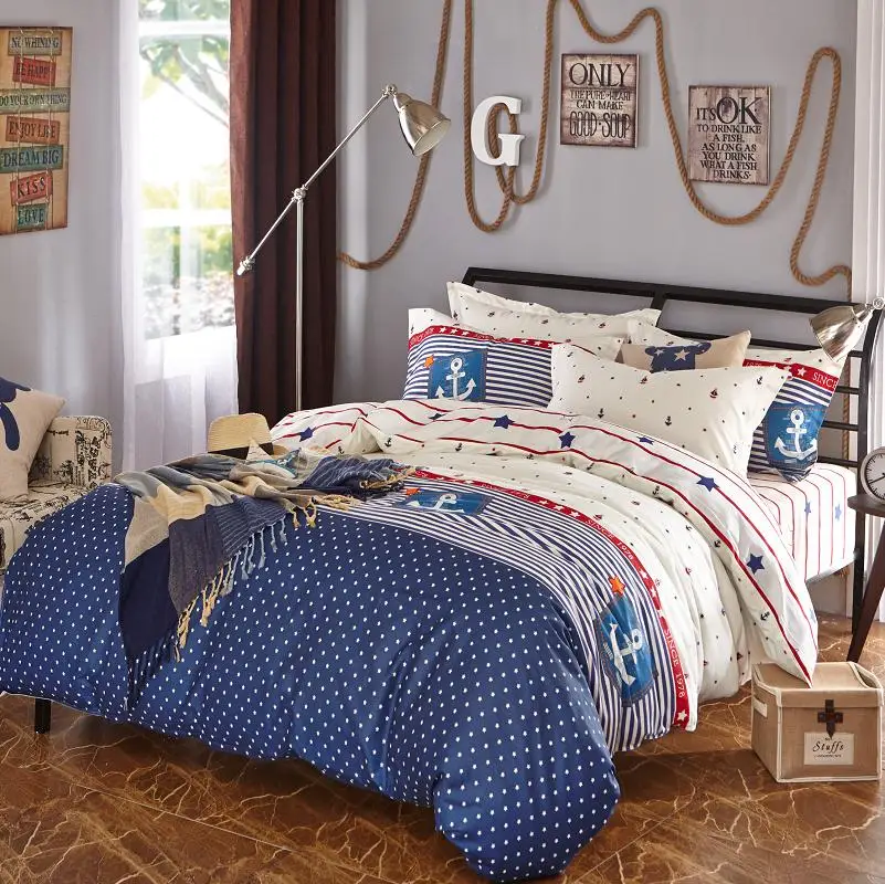 

2017 High quality soft and soft skin cotton bedding 4 / pcs bed sheet * pillowcase Free shipping