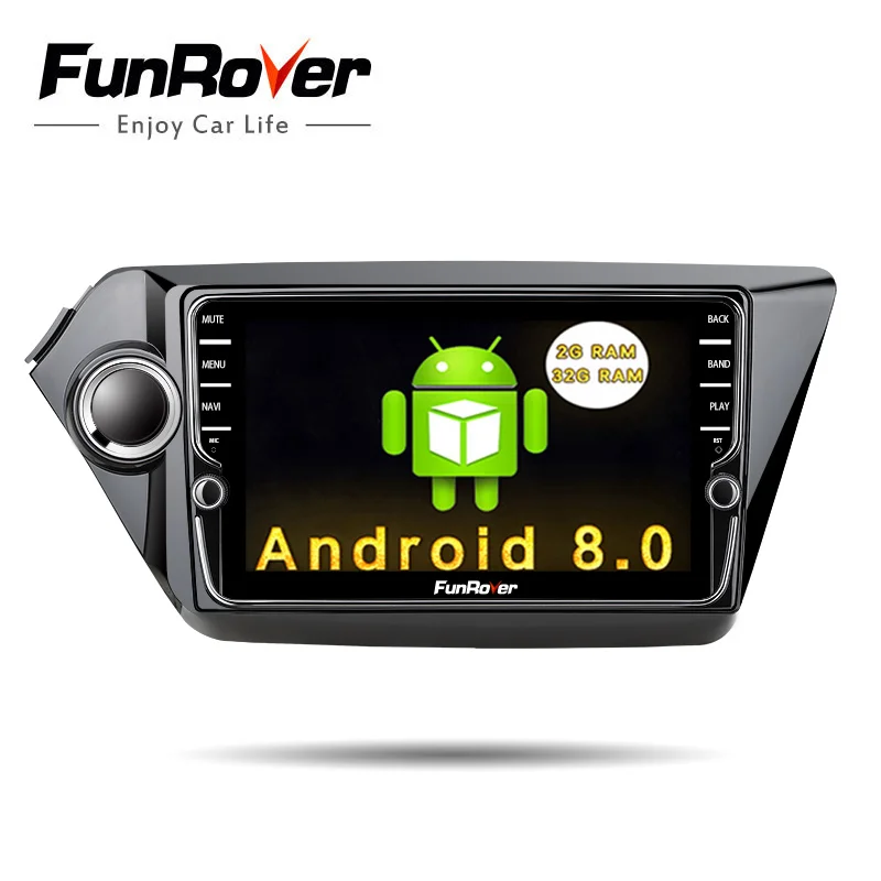 

Funrover 8" IPS android8.0 2 din car gps navigation multimedia for Kia k2 RIO 2011-2016 car radio video stereo player WIFI audio