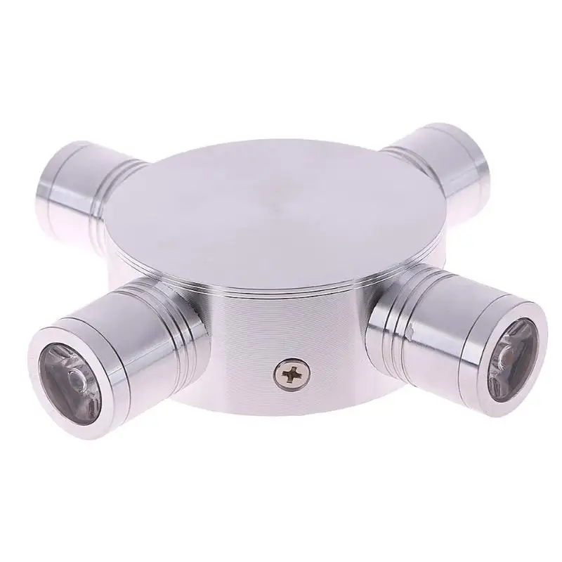 

Aluminum 4W Lamp 4-Color Led Cross Starlight Outdoor Wall Sconce Lamp Colorful KTV Bar Decor Light E5M1