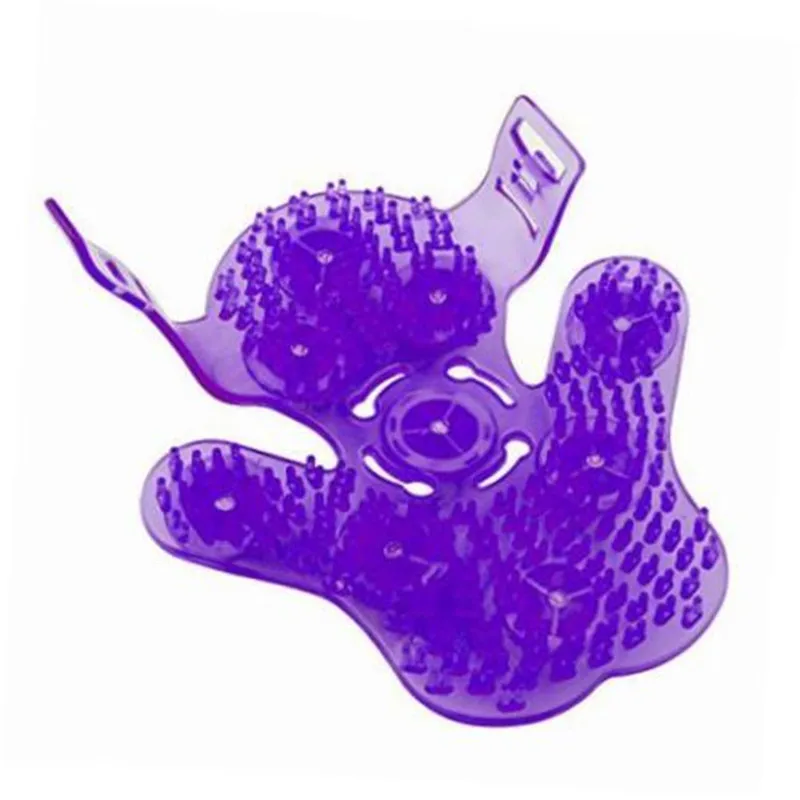 360 Degree Rotatable 9 Metal Roller Ball Massage Glove Silicon Body Relaxation Massager (6)