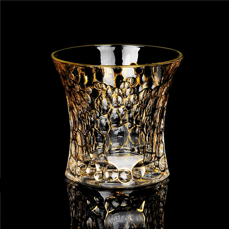 Чешское богемное стекло для виски, золотая, уникальная форма, птичье гнездо, призматический Chivas, бокал для вина, es Cup vandroid De Cristal