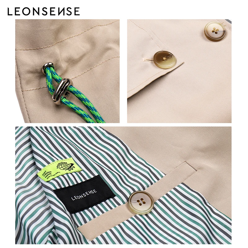 LEONSENSE New 2018 autumn winter Men lapel Single Breasted Long Coat Trench Coat Clothing Jackets & Coats British Style Overcoat LEONSENSE New 2018 autumn winter Men lapel Single Breasted Long Coat Trench Coat Clothing Jackets & Coats British Style Overcoat