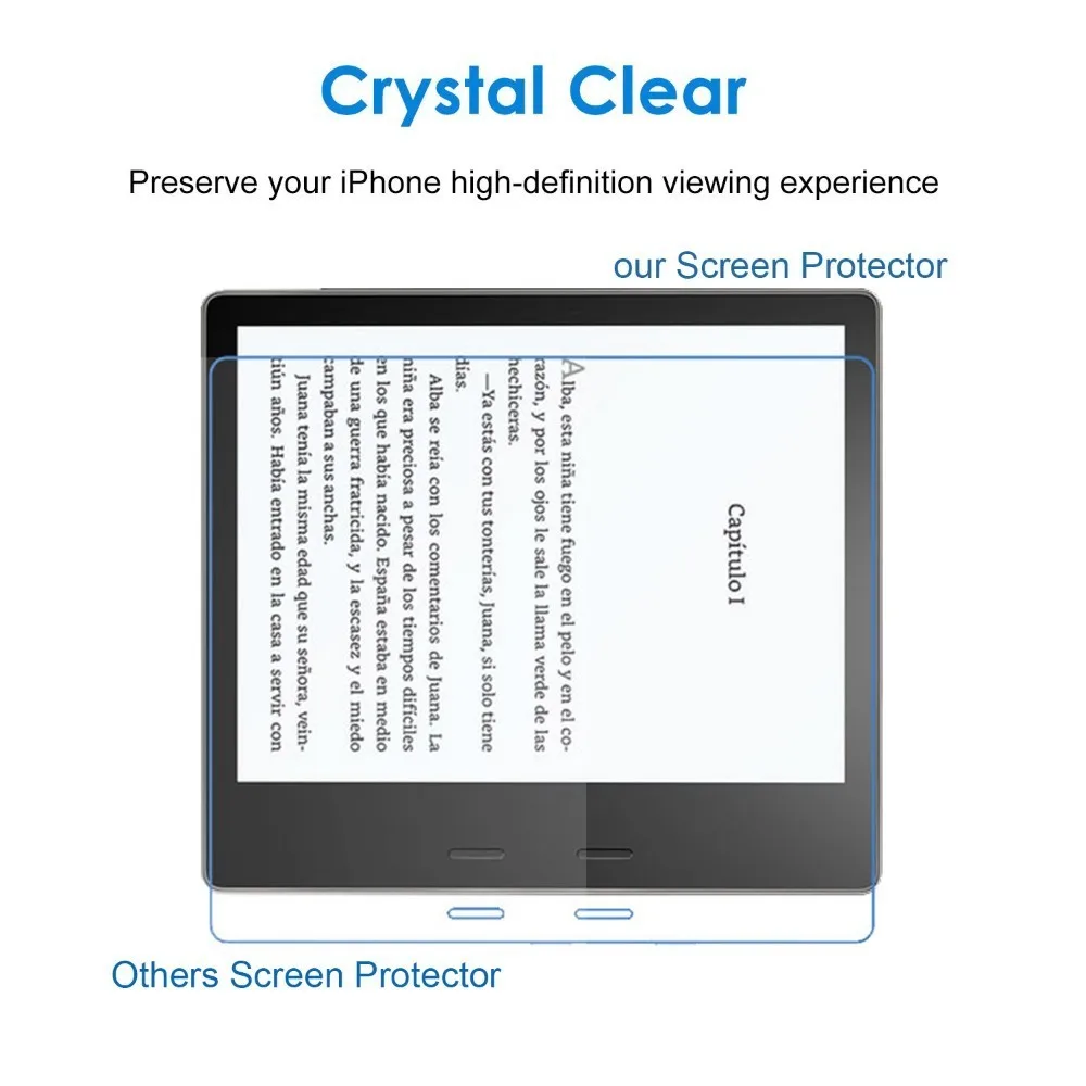 3 упаковки ультрачеткие, ЖК-экран пленка для всех новых Kindle Oasis 9th Gen релиз 7 дюймов планшет Анти-Царапины протектор экрана