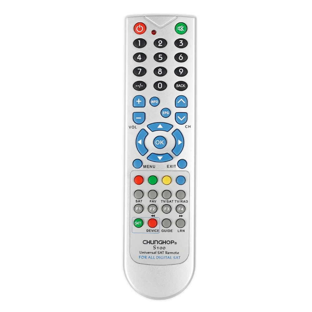 Universal Sat Remote Control For Chunghop S100 All Digital Sat Satellite Receivers Controller Remote Controls Aliexpress