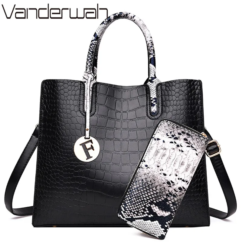 

2 Sets Serpentine Purses And Handbags Luxury Handbags Women Bags Designer Tote Ladies Hand Bags For Women 2018 Sac A Main Femme