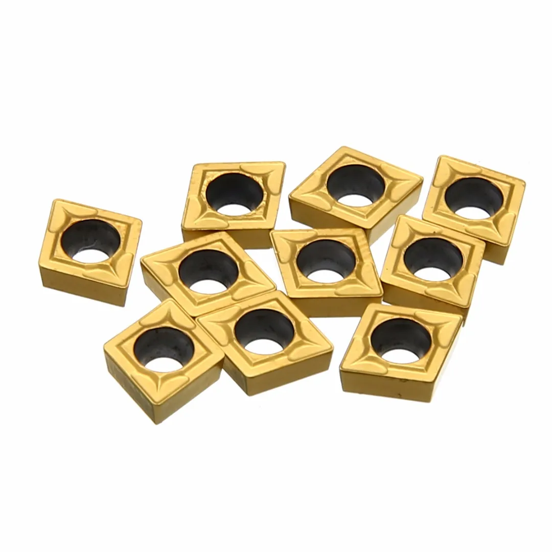 Practical CNC Lathe Turning Tool 4pcs 6/7/8/10mm SCLCR06 Boring Bar 125mm Length Holder +10pcs CCMT060204 Carbide Inserts Blades