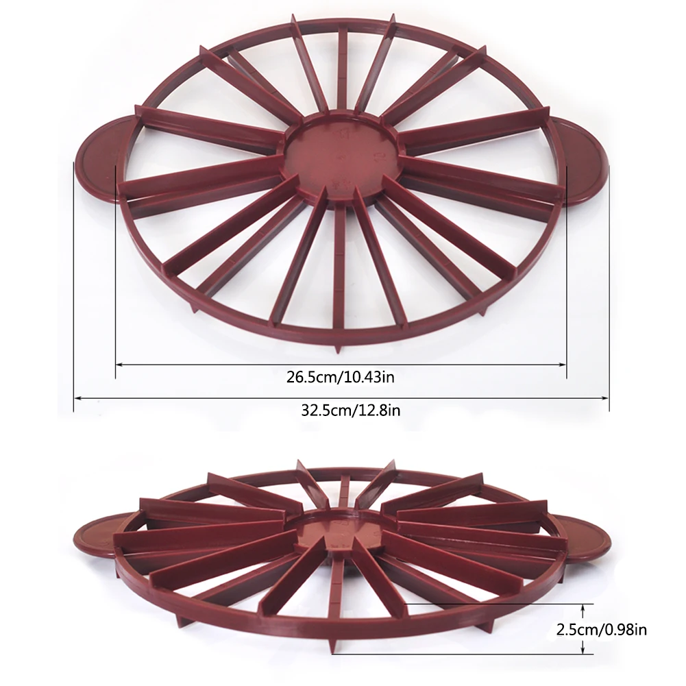 Разделитель кожи торта 10/12 часть резак для торта равномерно разделенный нож для нарезки торта для выпечки и тортов резак вафельница случайный цвет