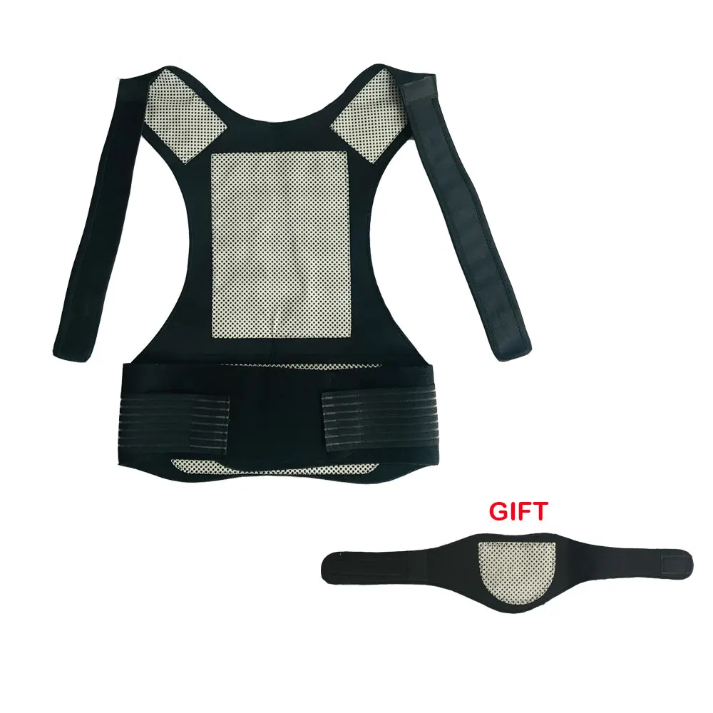 AOFEITE Shoulder Support Brace Back Protector Tourmaline Self heating